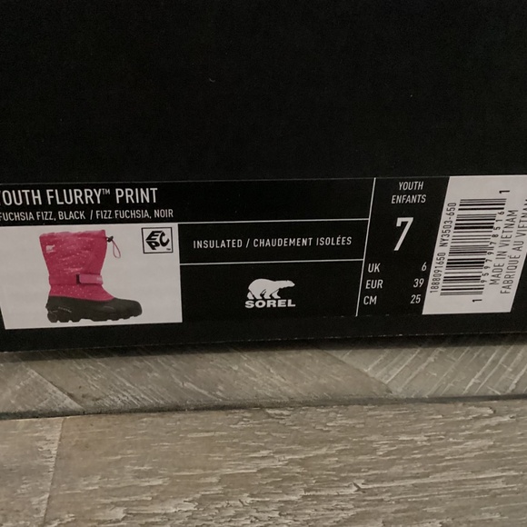 SOREL Flurry Weather Resistant Snow Boot (Big Kid) 7 M, - Picture 2 of 12